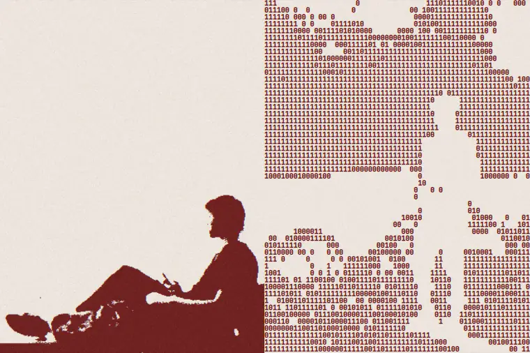 ASCII rendering of the photo